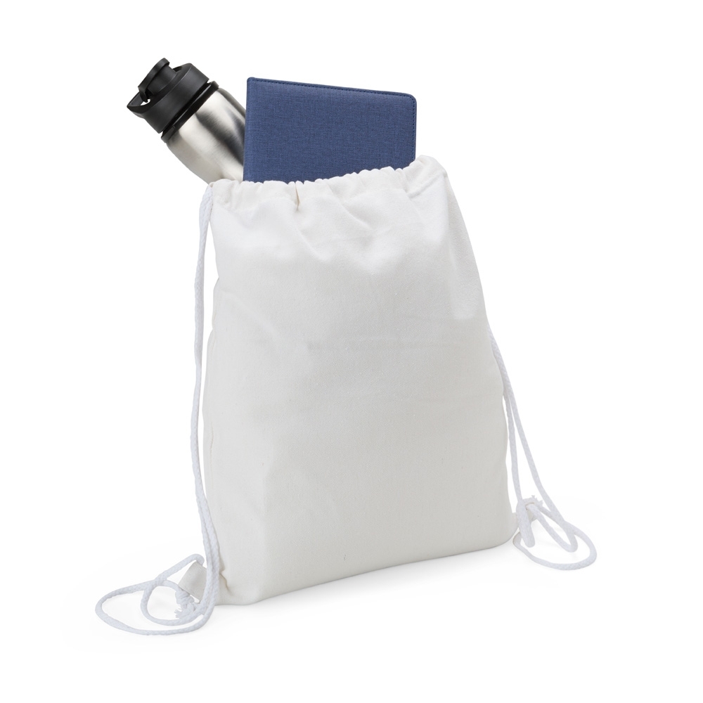 mochila saco algodão estampada