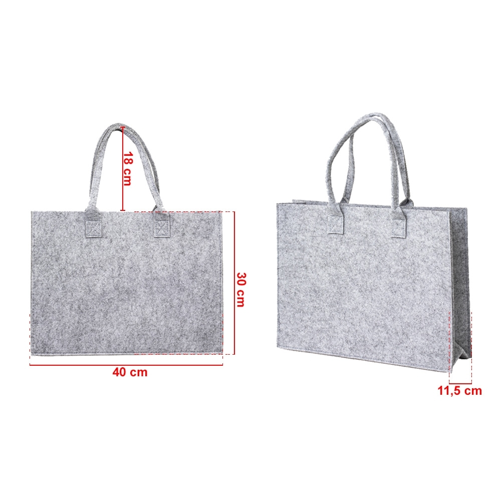 sacola de feltro personalizada