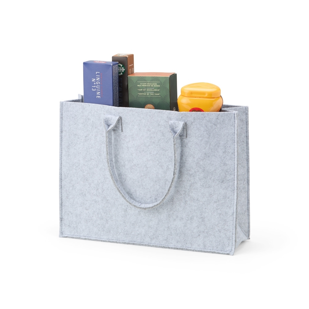 sacola reutilizável de feltro